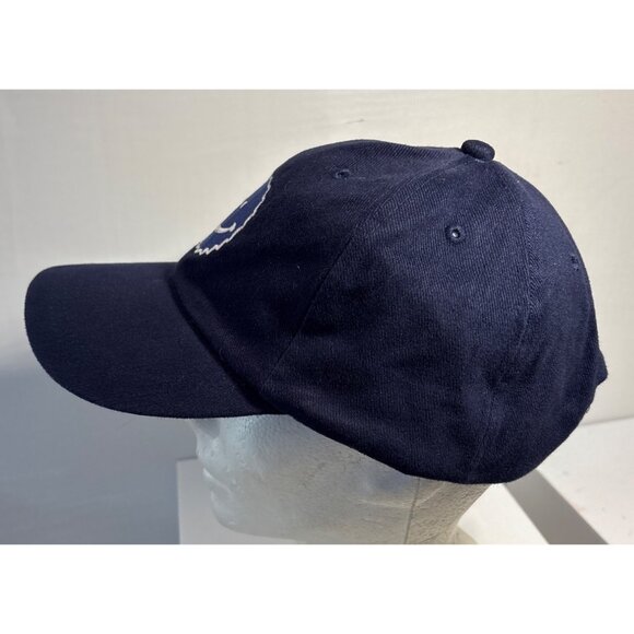 Labbatt's Blue Hat 90s Navy Strapback Smiley Face Beer Bottle Promo Kalson Vtg - Picture 4 of 7